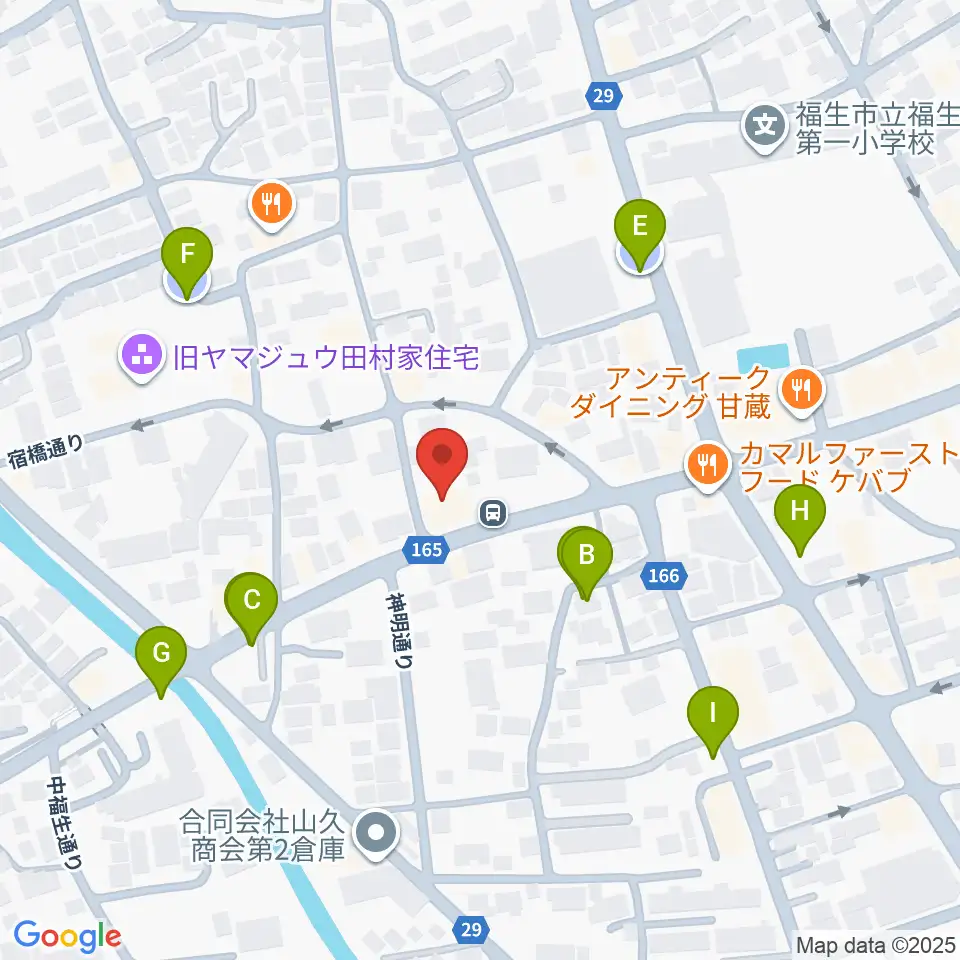 ギター工房アナグマ周辺の駐車場・コインパーキング一覧地図