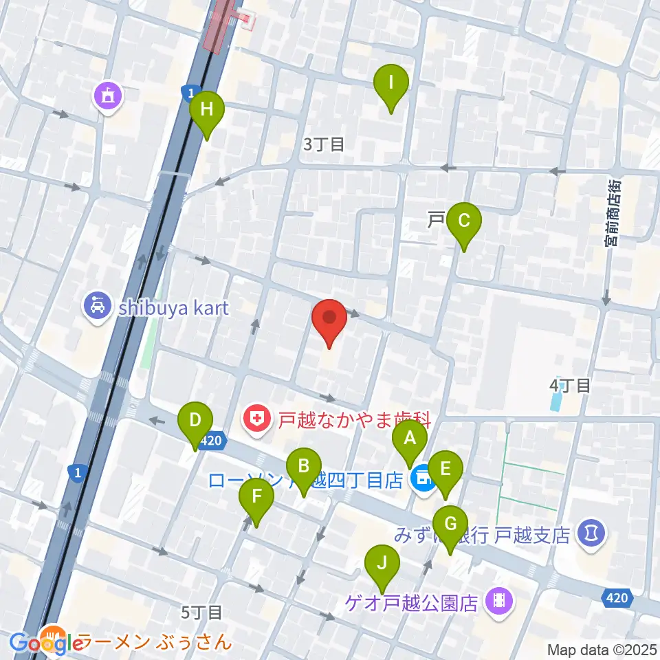 スズキ・メソード トゥインクル音楽院周辺の駐車場・コインパーキング一覧地図