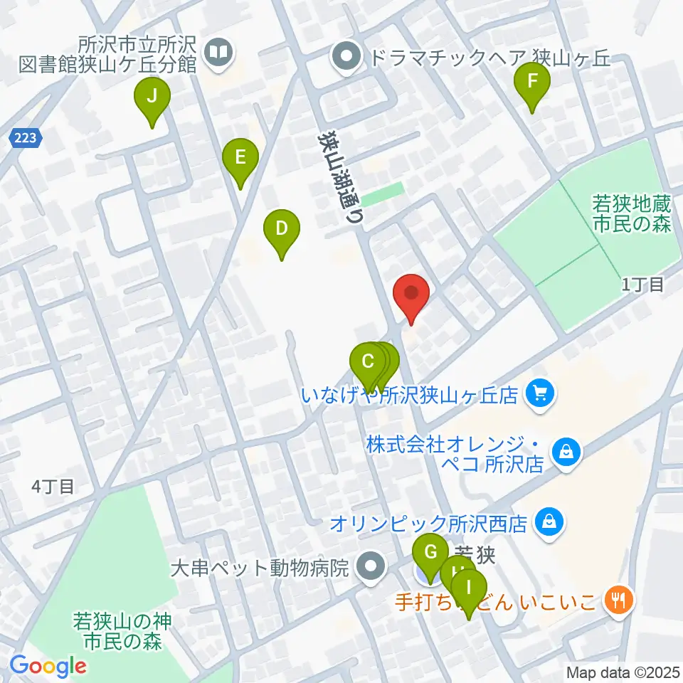 大久保ヴァイオリン工房周辺の駐車場・コインパーキング一覧地図