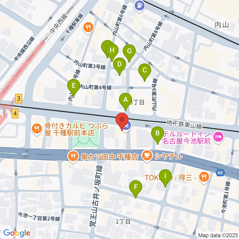 メヌエットヴァイオリン教室周辺の駐車場・コインパーキング一覧地図