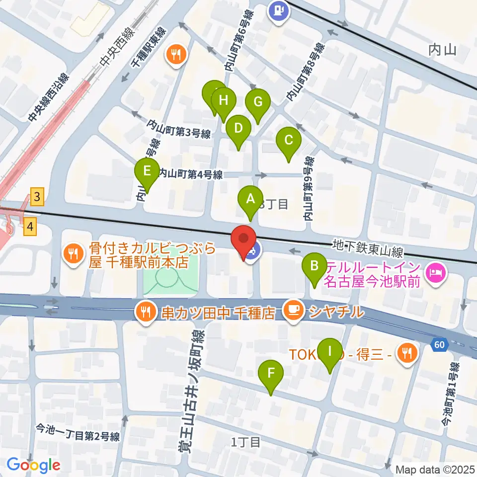 メヌエットヴァイオリン教室周辺の駐車場・コインパーキング一覧地図
