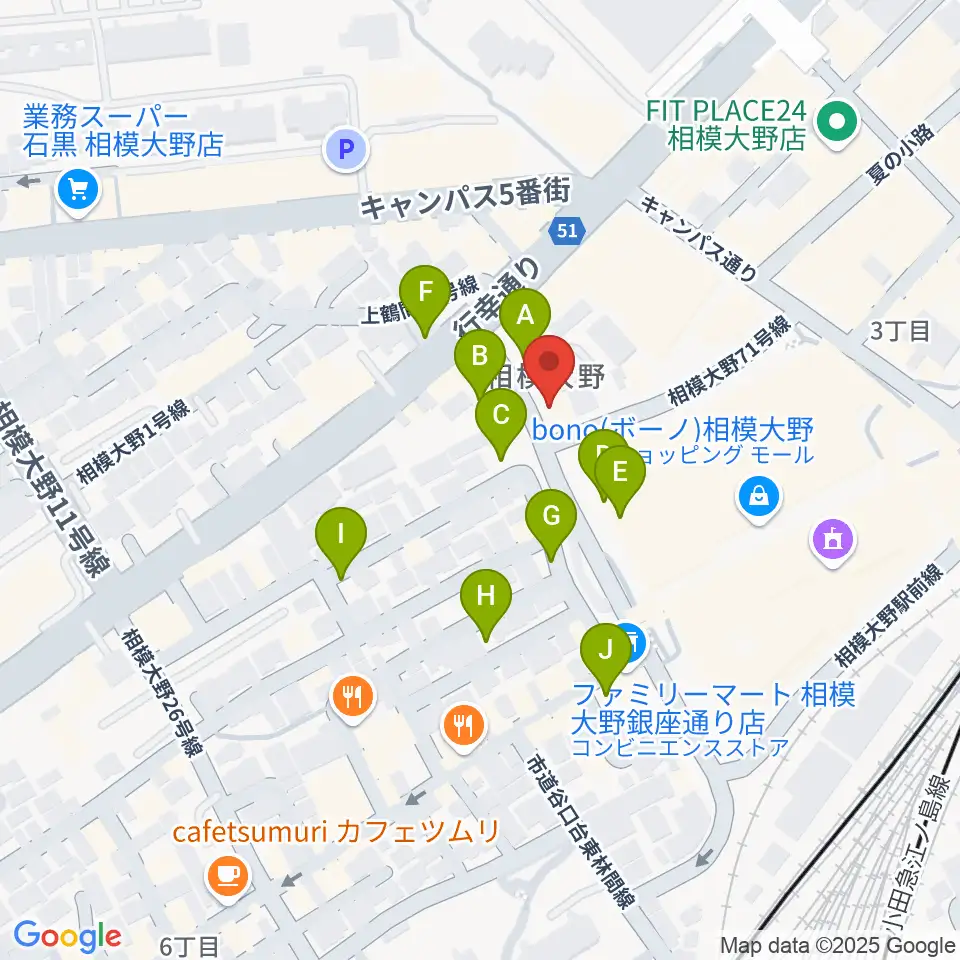弦楽器タニカワ周辺の駐車場・コインパーキング一覧地図