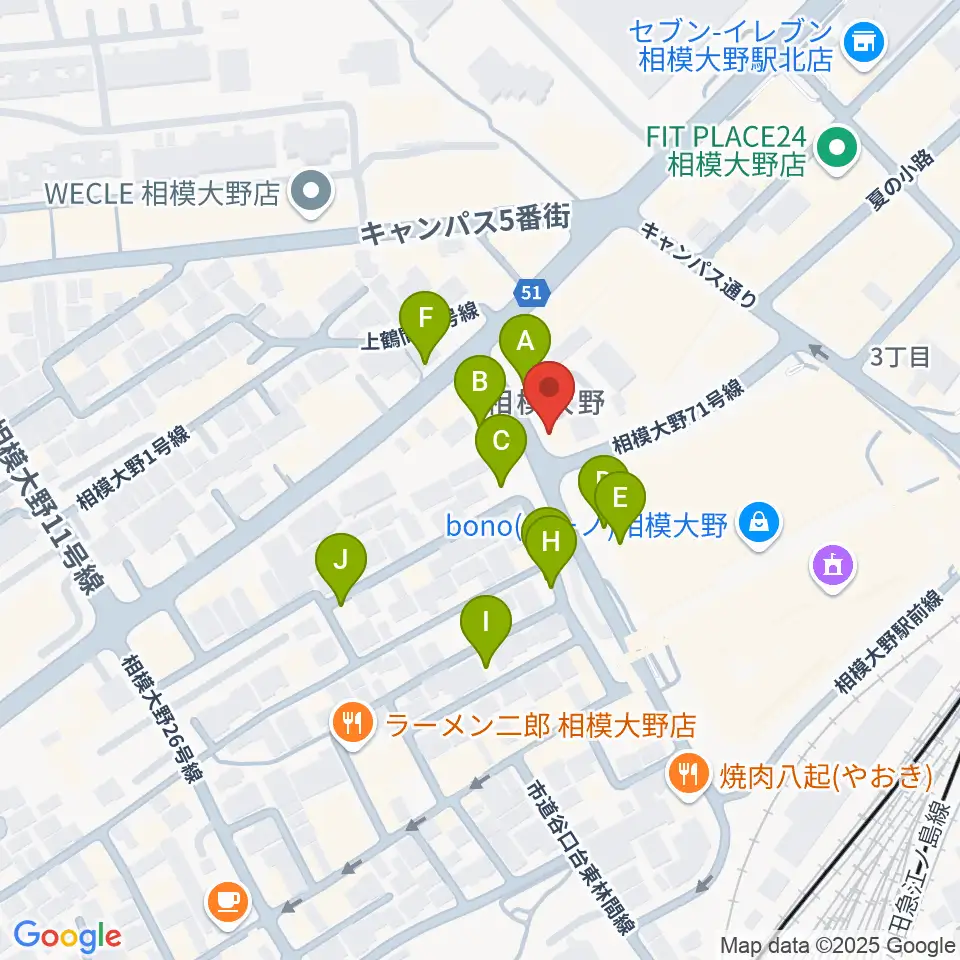 弦楽器タニカワ周辺の駐車場・コインパーキング一覧地図