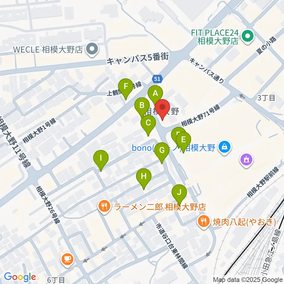弦楽器タニカワ周辺の駐車場・コインパーキング一覧地図