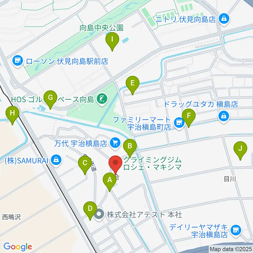 ヒガシ絃楽器製作所 オリエンテ周辺の駐車場・コインパーキング一覧地図