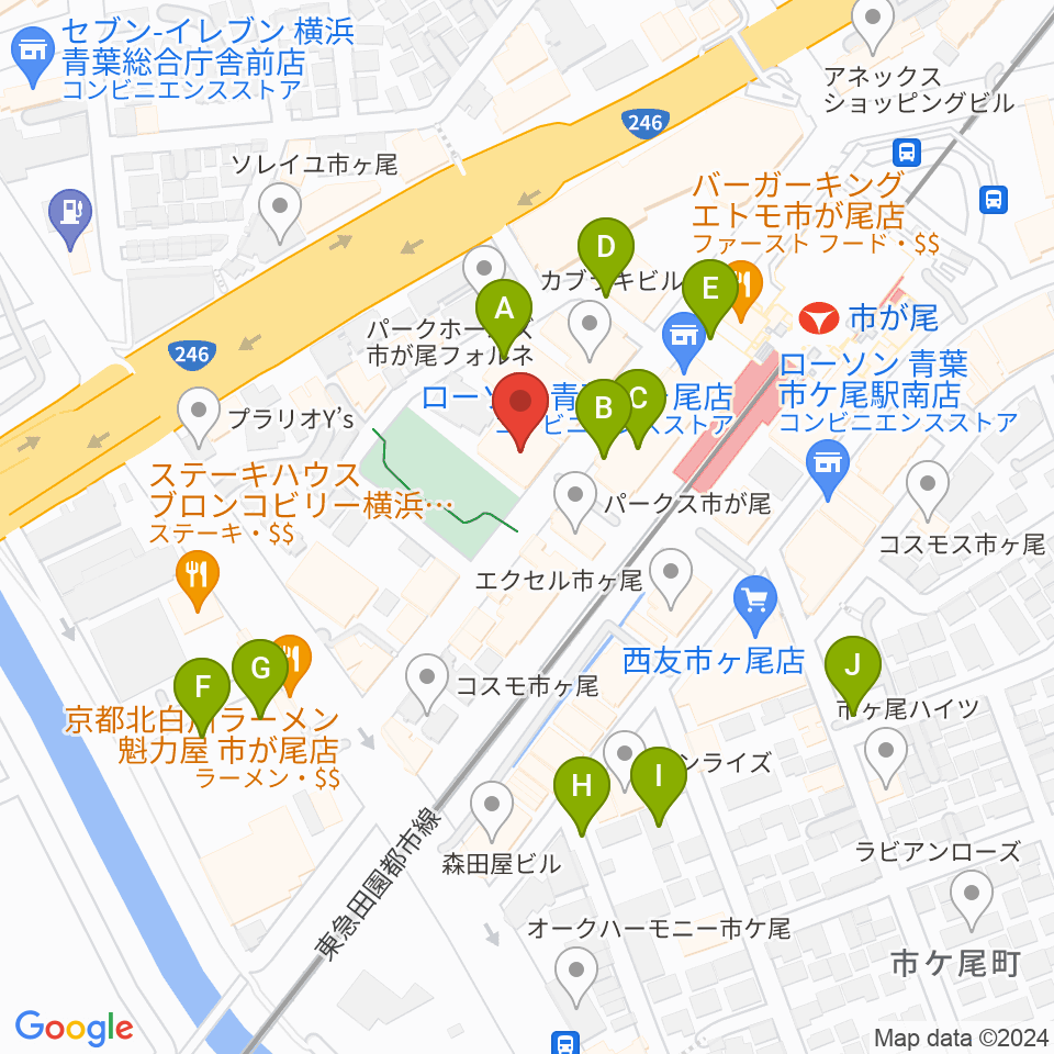 弦楽器カンタービレ周辺の駐車場・コインパーキング一覧地図