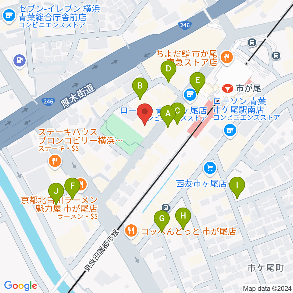 弦楽器カンタービレ周辺の駐車場・コインパーキング一覧地図