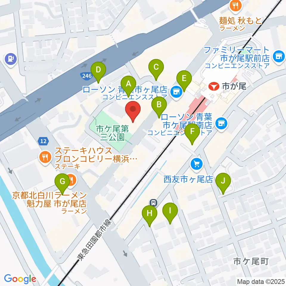 弦楽器カンタービレ周辺の駐車場・コインパーキング一覧地図