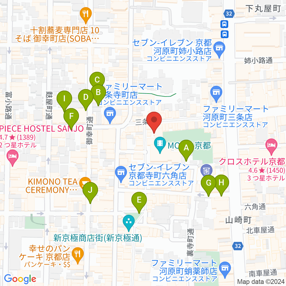 JEUGIA三条本店周辺の駐車場・コインパーキング一覧地図