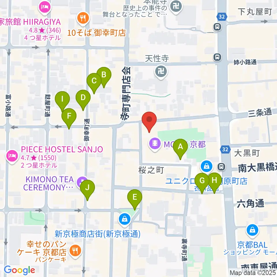 JEUGIA三条本店周辺の駐車場・コインパーキング一覧地図