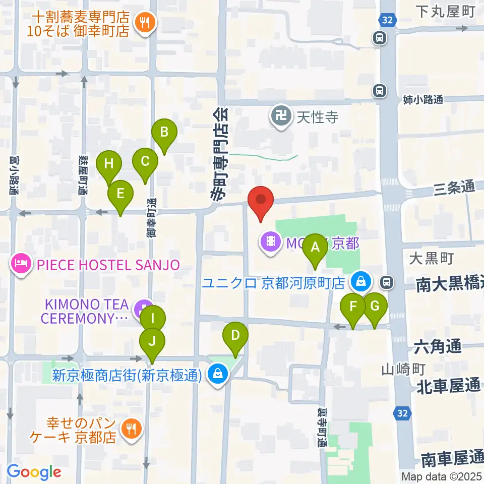 JEUGIA三条本店周辺の駐車場・コインパーキング一覧地図