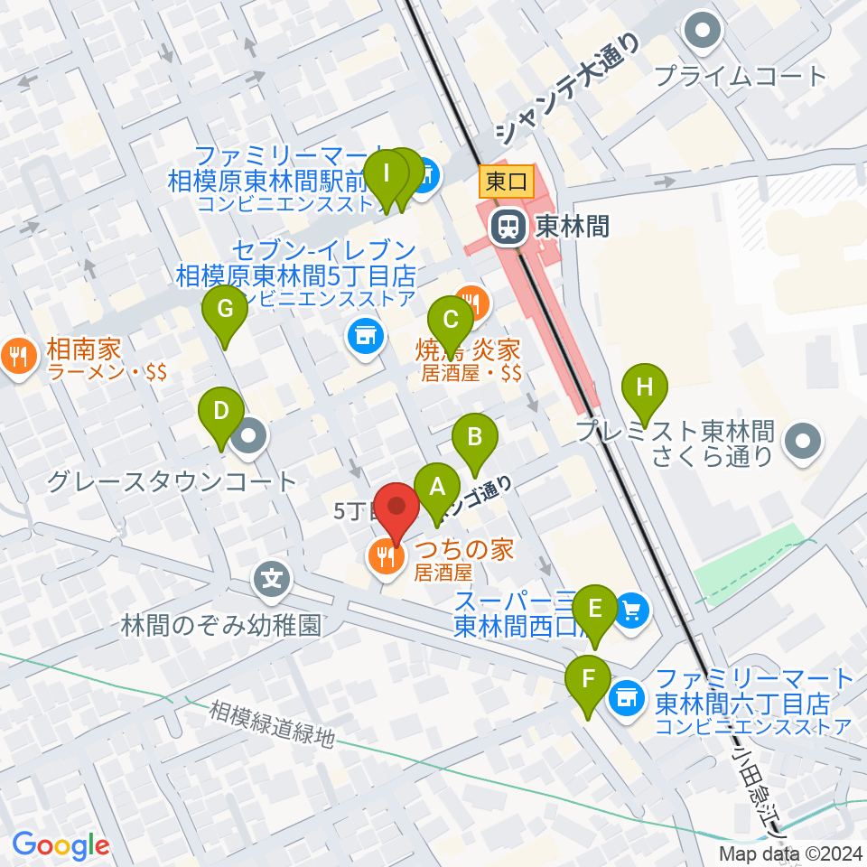 ギター・ベースの修理工房 3B周辺の駐車場・コインパーキング一覧地図