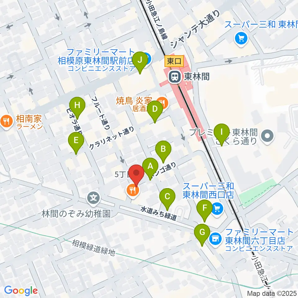 ギター・ベースの修理工房 3B周辺の駐車場・コインパーキング一覧地図