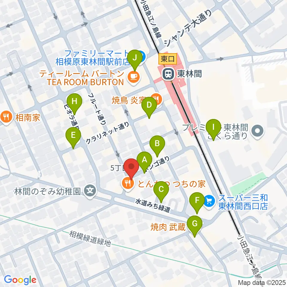 ギター・ベースの修理工房 3B周辺の駐車場・コインパーキング一覧地図