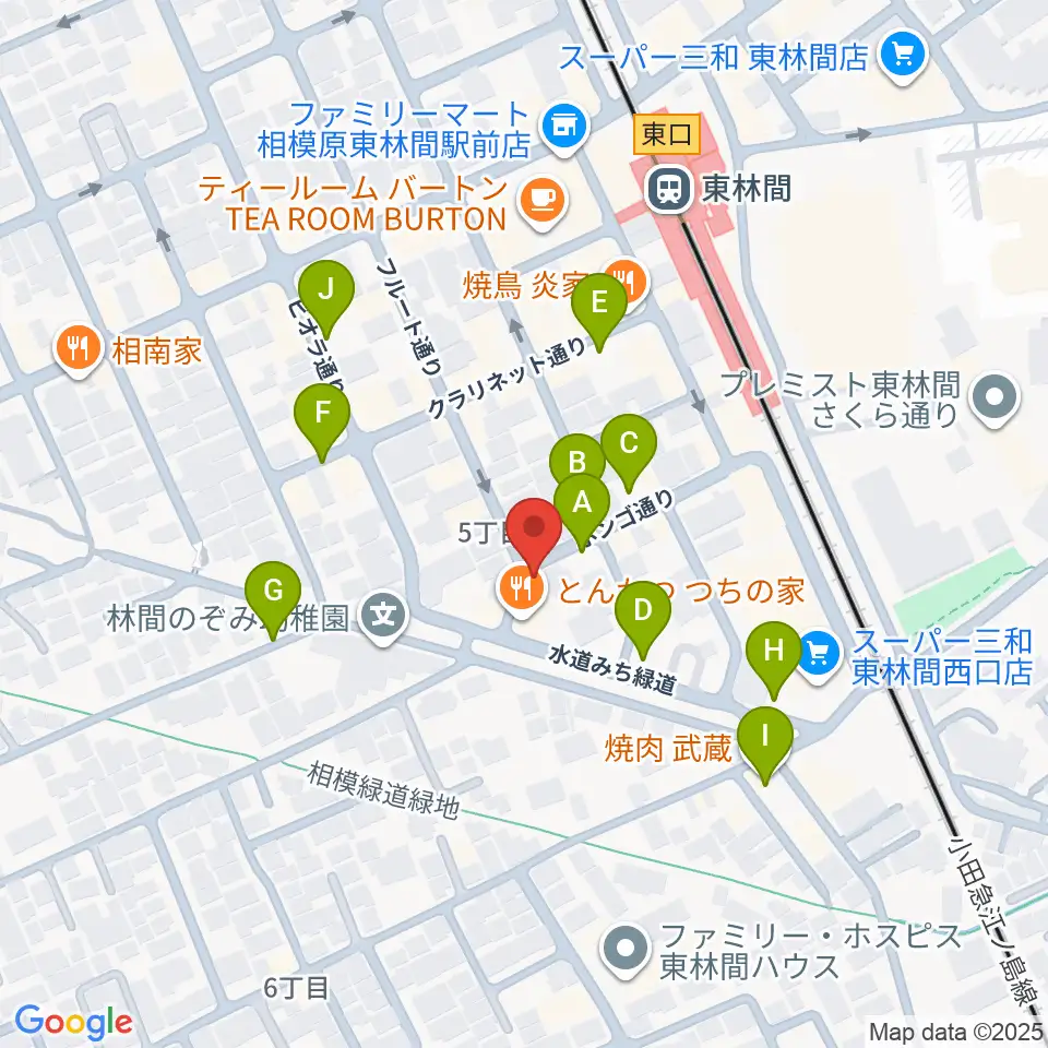 ギター・ベースの修理工房 3B周辺の駐車場・コインパーキング一覧地図