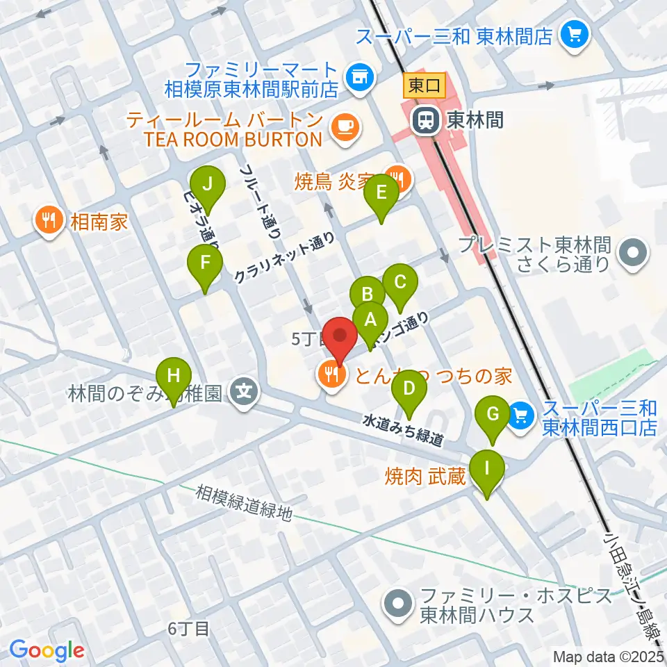 ギター・ベースの修理工房 3B周辺の駐車場・コインパーキング一覧地図