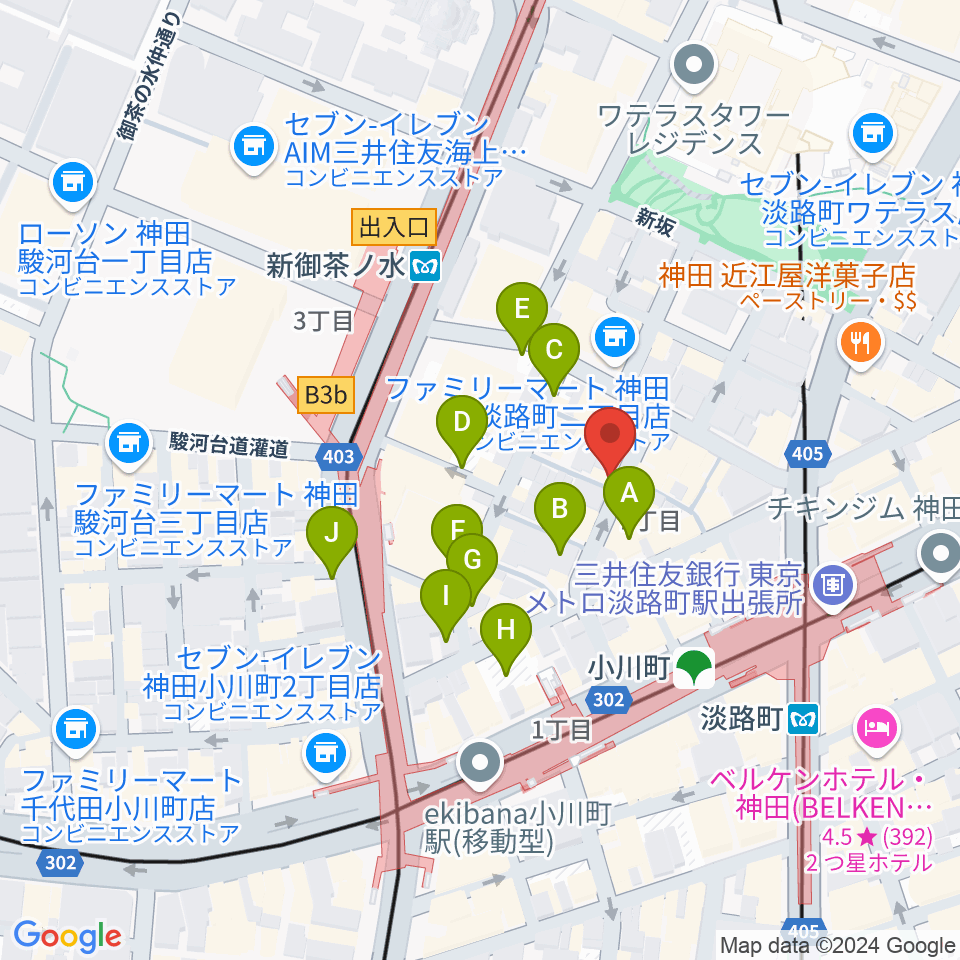 コチャバンバ東京店周辺の駐車場・コインパーキング一覧地図