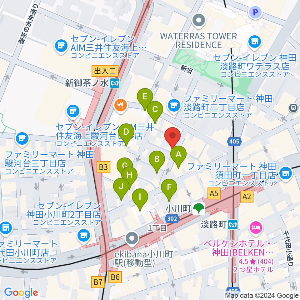 コチャバンバ東京店周辺の駐車場・コインパーキング一覧地図