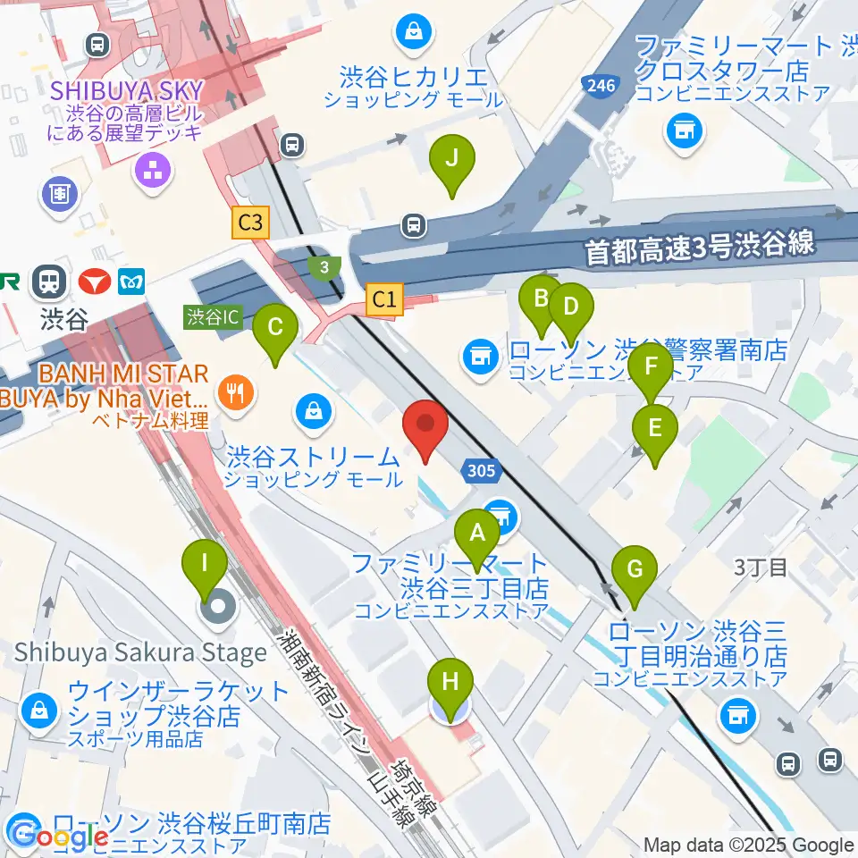 イケベリユースギターズ周辺の駐車場・コインパーキング一覧地図