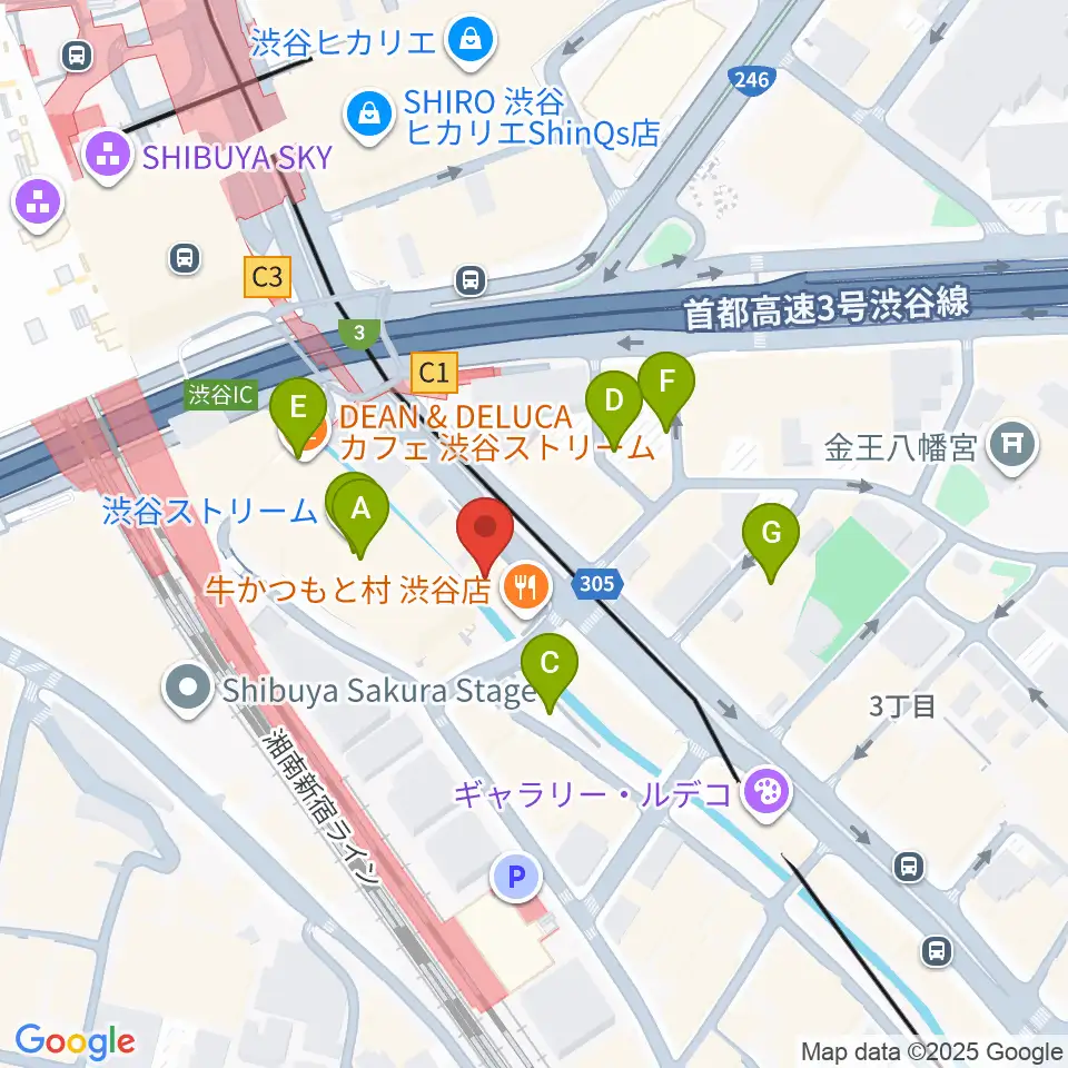 イケベリユースギターズ周辺の駐車場・コインパーキング一覧地図