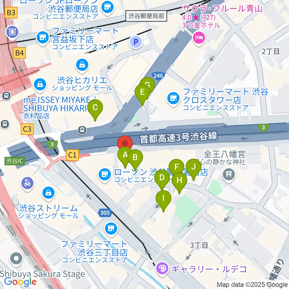 イケベ楽器店ウインドブロス周辺の駐車場・コインパーキング一覧地図