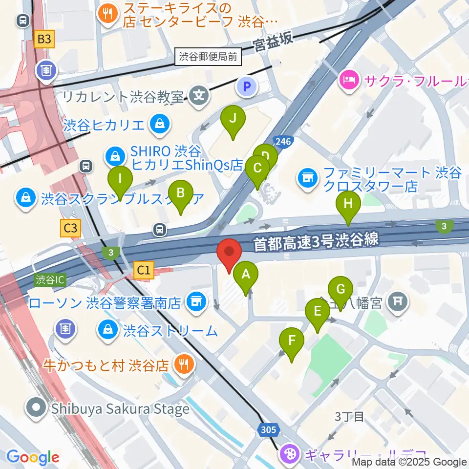 イケベ楽器店ウインドブロス周辺の駐車場・コインパーキング一覧地図