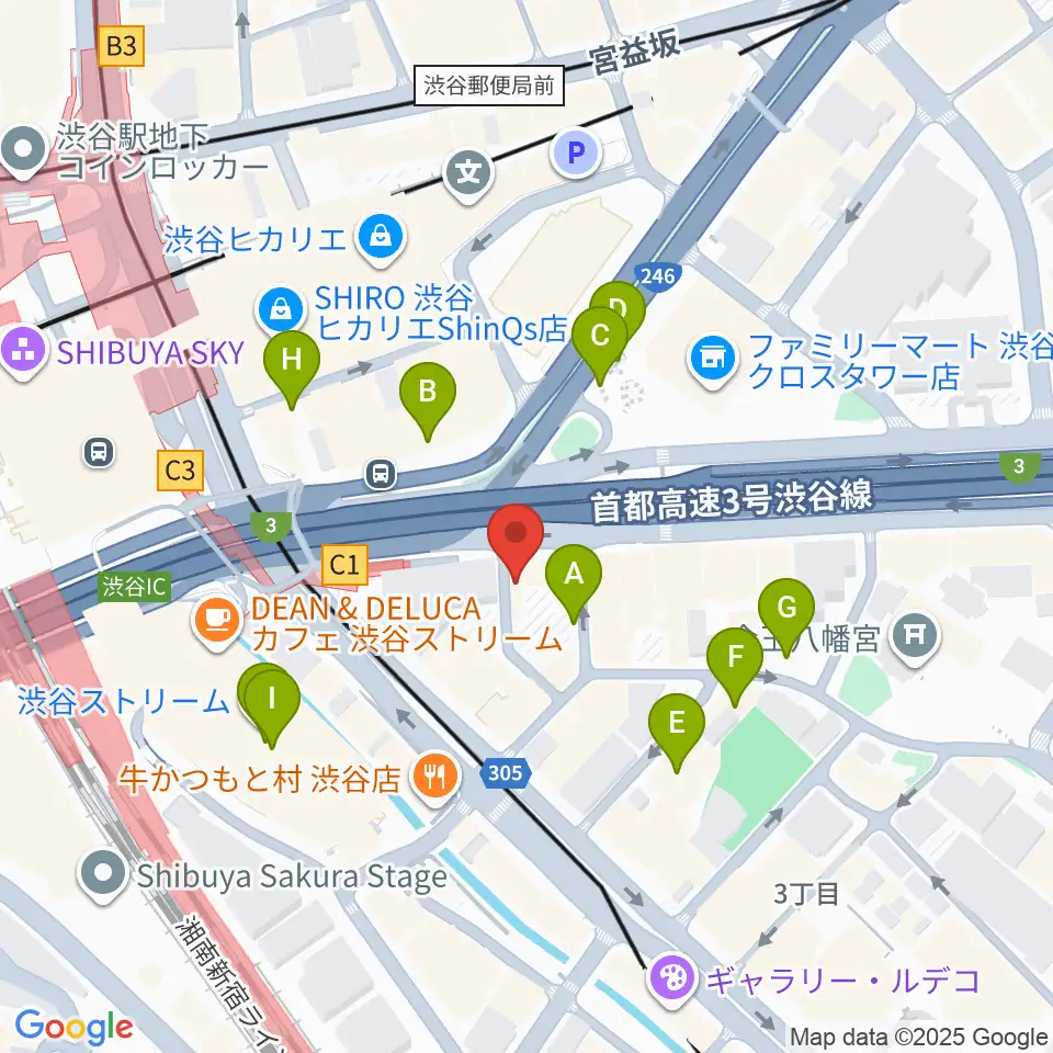 イケベ楽器店トランペットステーション周辺の駐車場・コインパーキング一覧地図