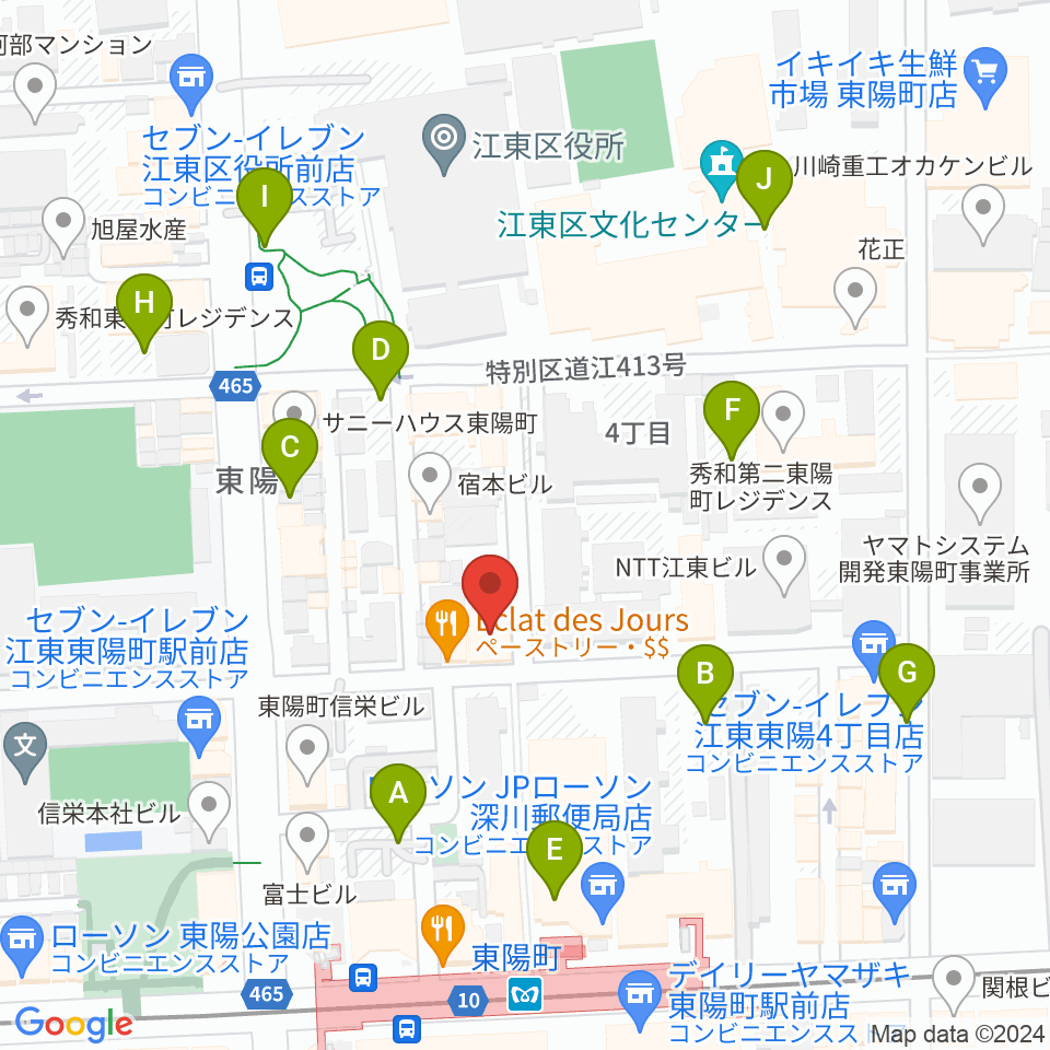 ビュッフェ・クランポン・ジャパン東京ショールーム周辺の駐車場・コインパーキング一覧地図