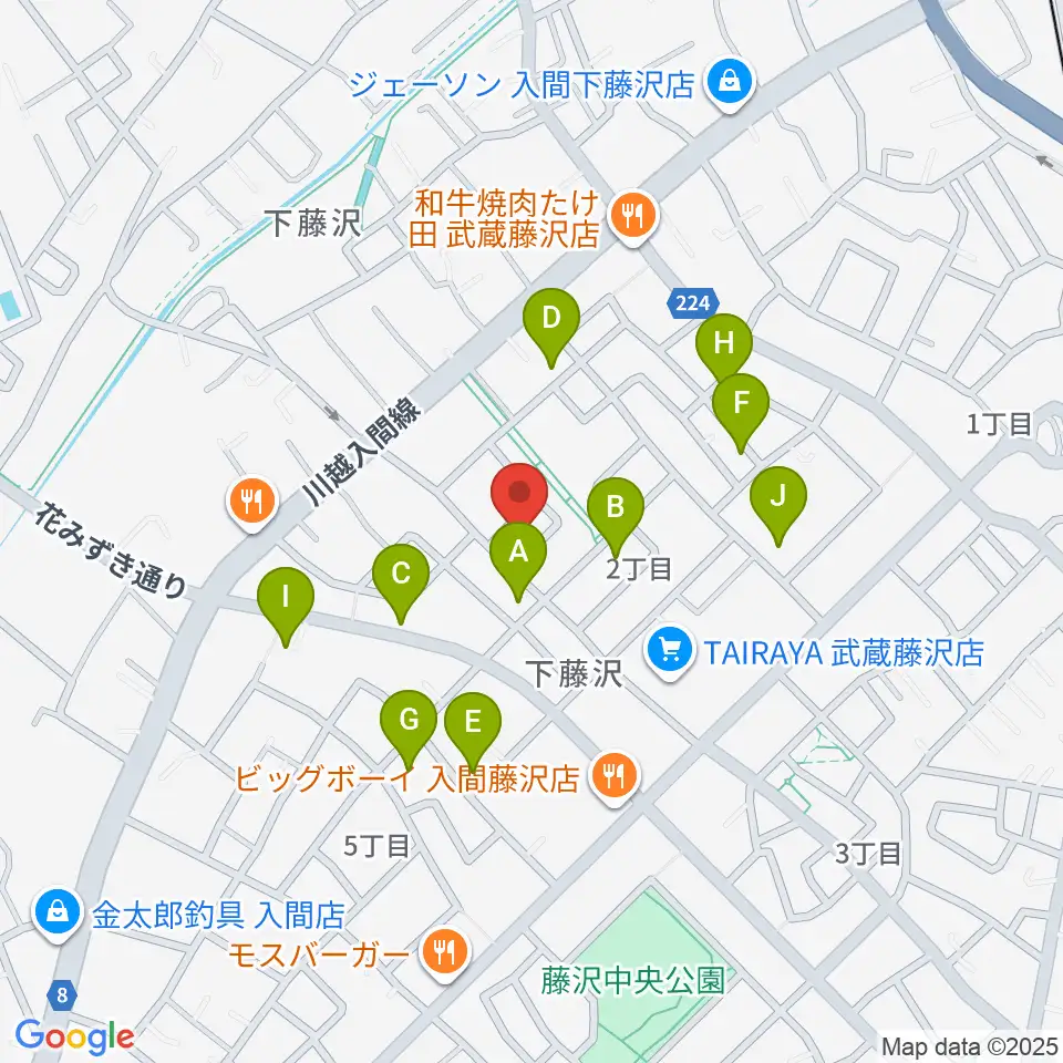 音楽教室ワンダートーン周辺の駐車場・コインパーキング一覧地図