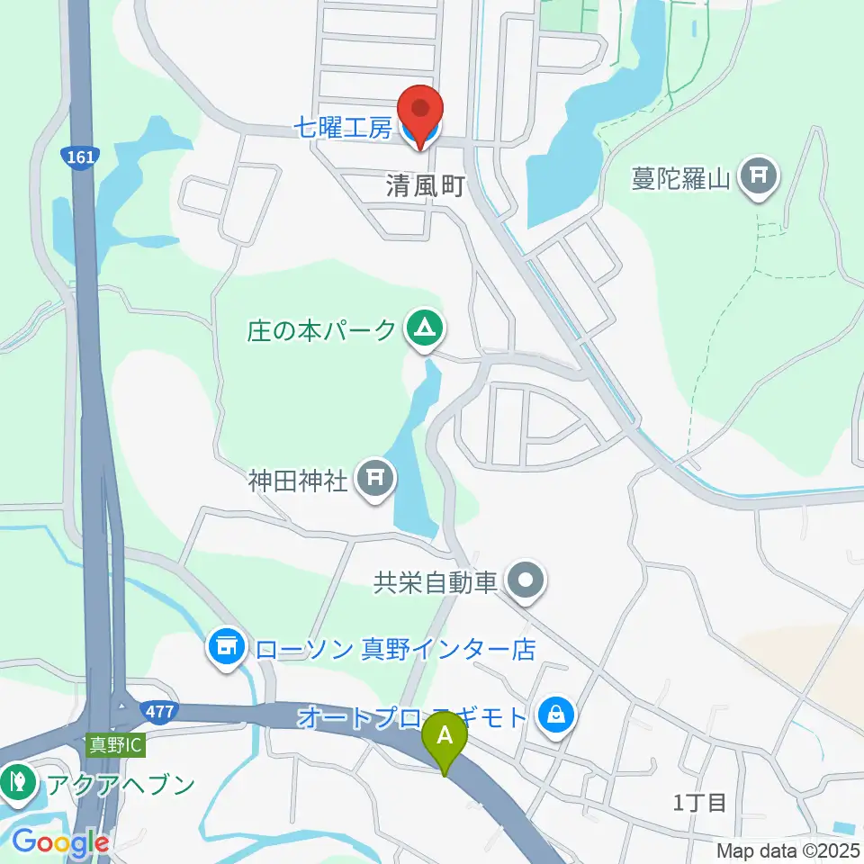 木のクラフトと笛 七曜工房周辺の駐車場・コインパーキング一覧地図