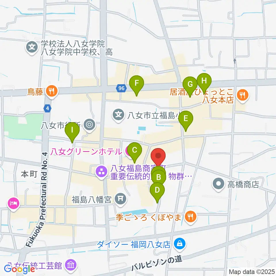 志げとみ楽器店周辺の駐車場・コインパーキング一覧地図