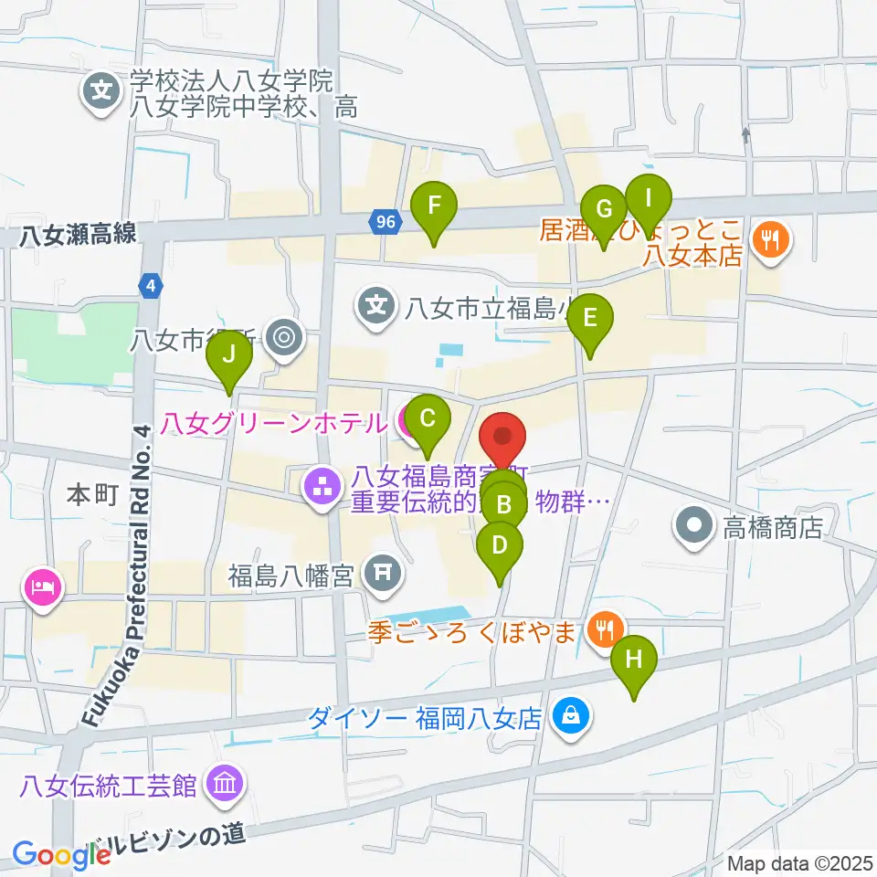 志げとみ楽器店周辺の駐車場・コインパーキング一覧地図