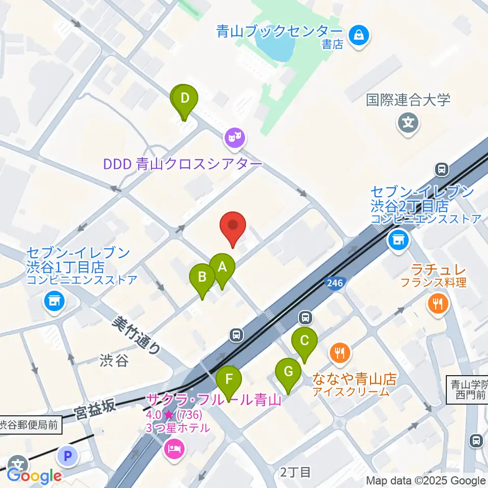 l'atelier by apc周辺の駐車場・コインパーキング一覧地図