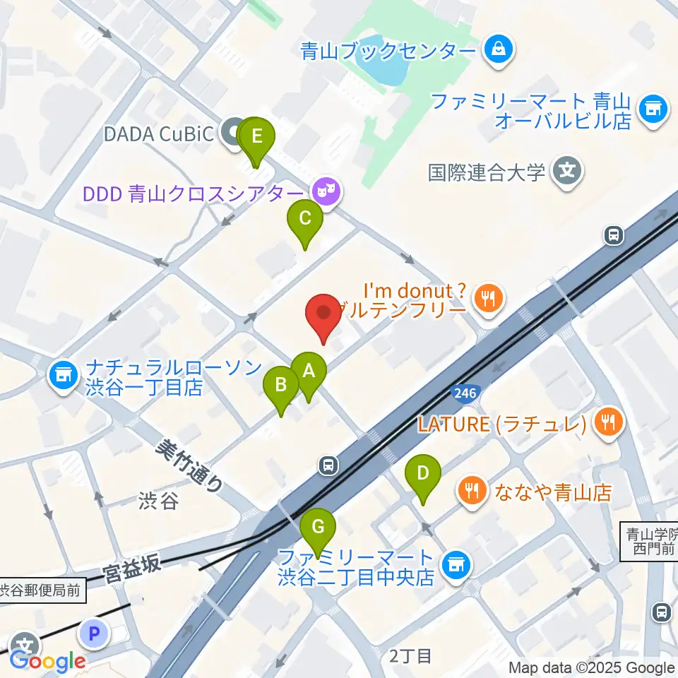 l'atelier by apc周辺の駐車場・コインパーキング一覧地図