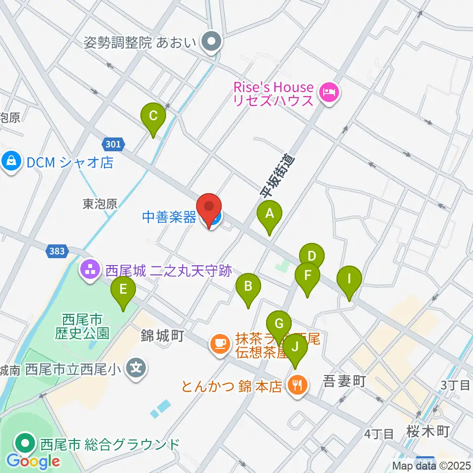 中善ミュージック&アートスクール周辺の駐車場・コインパーキング一覧地図