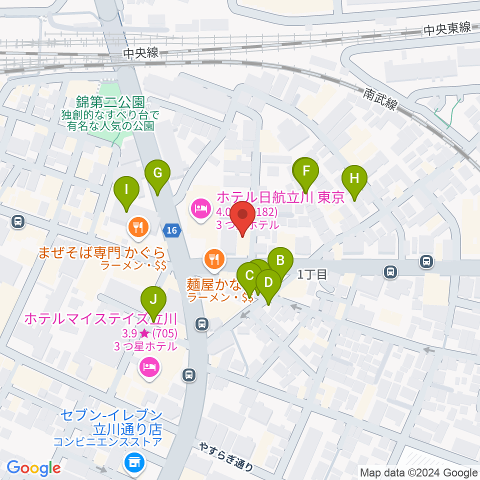 日本和楽器製造周辺の駐車場・コインパーキング一覧地図