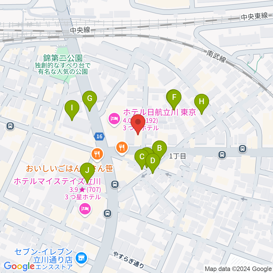 日本和楽器製造周辺の駐車場・コインパーキング一覧地図