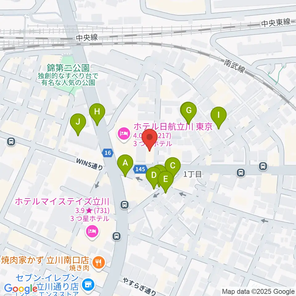 日本和楽器製造周辺の駐車場・コインパーキング一覧地図