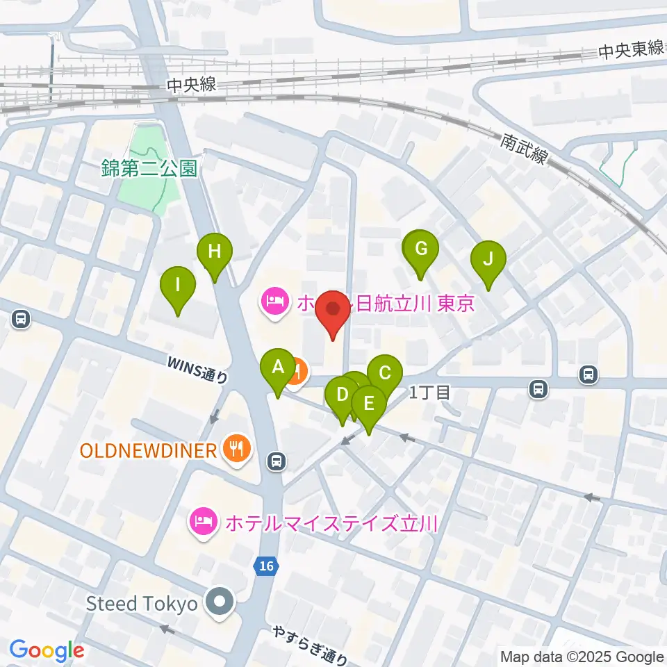 日本和楽器製造周辺の駐車場・コインパーキング一覧地図