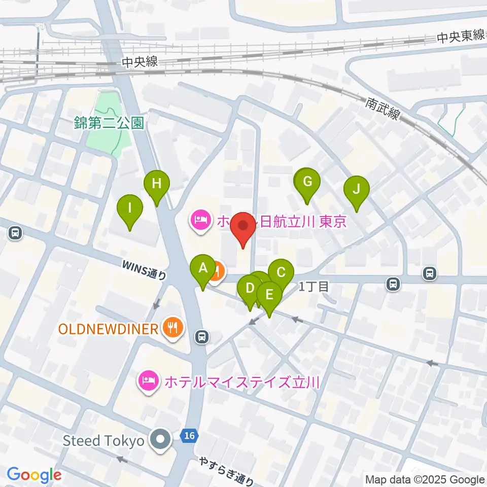 日本和楽器製造周辺の駐車場・コインパーキング一覧地図