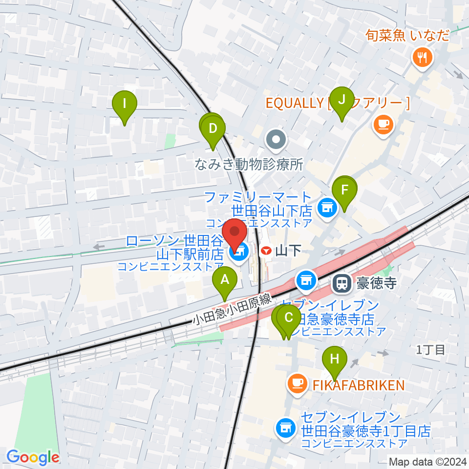 リューテリア・ガン周辺の駐車場・コインパーキング一覧地図