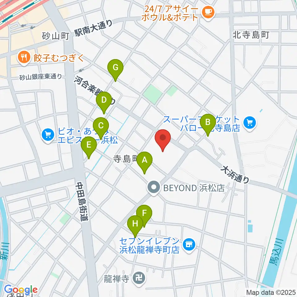 カワイ音楽学園周辺の駐車場・コインパーキング一覧地図