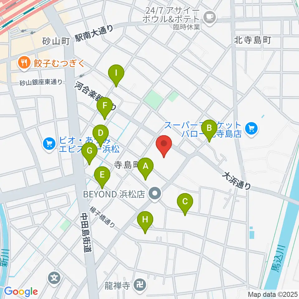 カワイ音楽学園周辺の駐車場・コインパーキング一覧地図