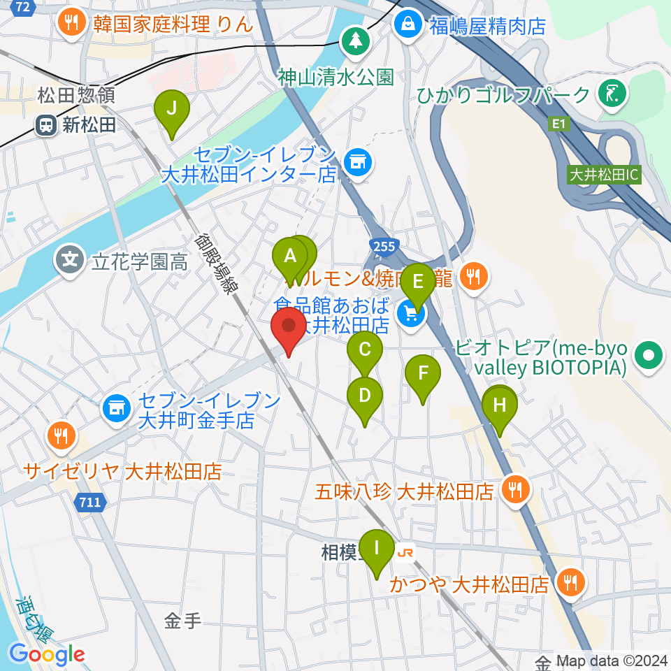 邦星堂和楽器店周辺の駐車場・コインパーキング一覧地図