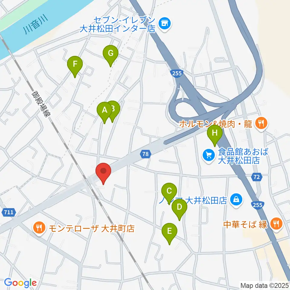 邦星堂和楽器店周辺の駐車場・コインパーキング一覧地図