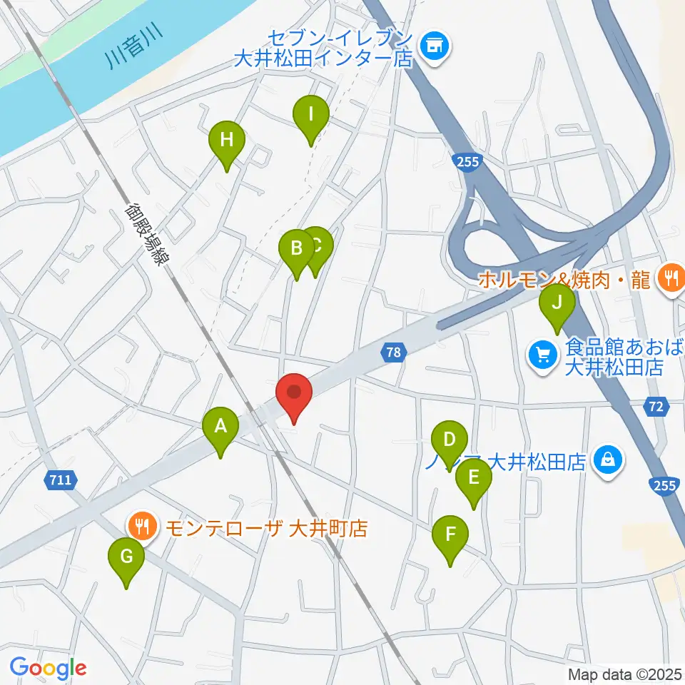 邦星堂和楽器店周辺の駐車場・コインパーキング一覧地図