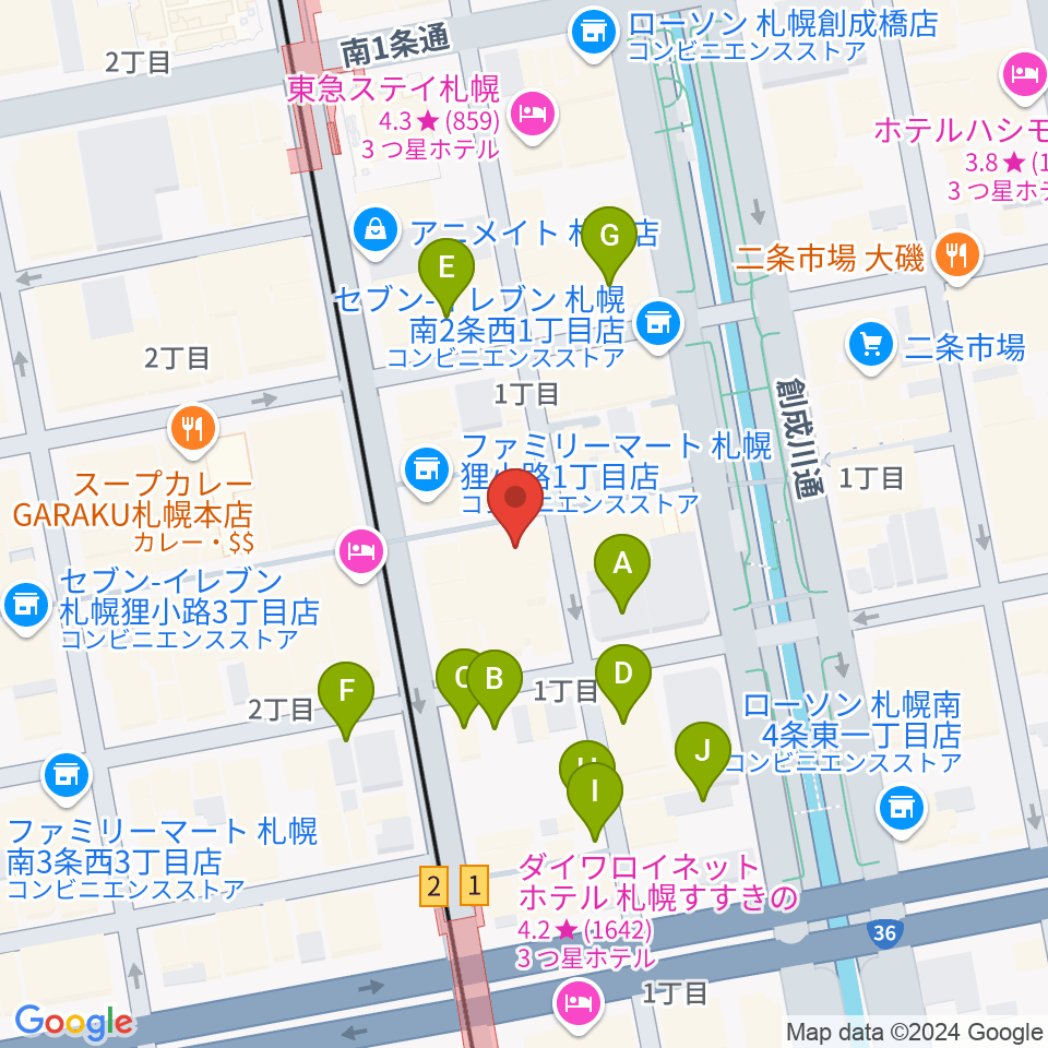 BIGBOSS札幌周辺の駐車場・コインパーキング一覧地図