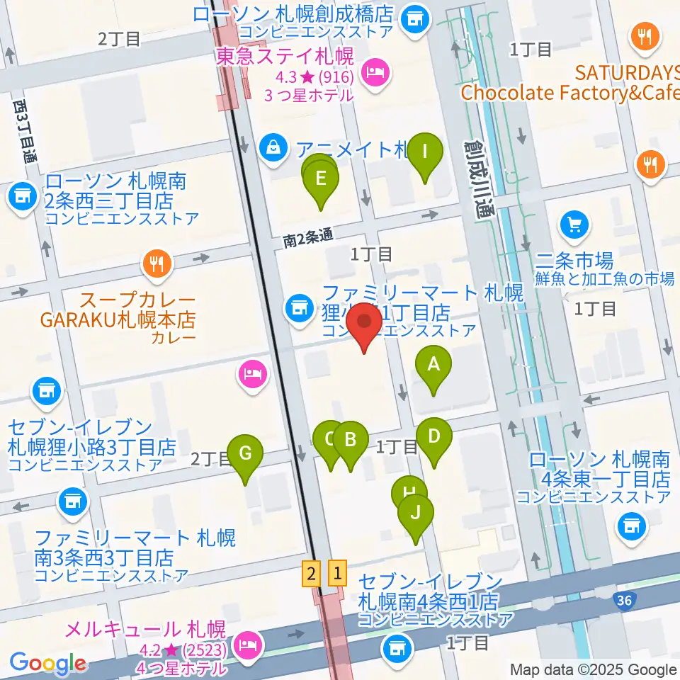 BIGBOSS札幌周辺の駐車場・コインパーキング一覧地図