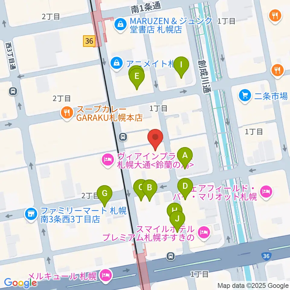 BIGBOSS札幌周辺の駐車場・コインパーキング一覧地図