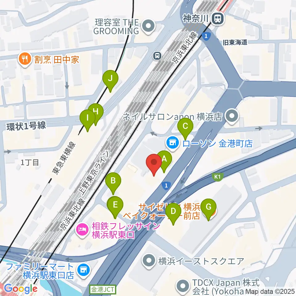 シアーミュージック 横浜校周辺の駐車場・コインパーキング一覧地図